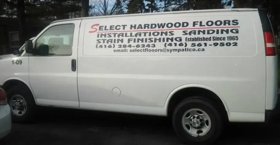 Select Hardwood Floors service van